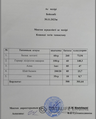 Ас мәзірі