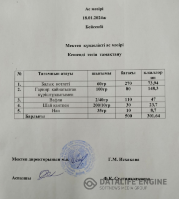 Ас мәзірі