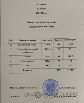 Ас мәзірі
