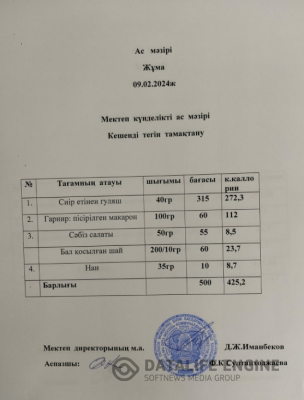 Ас мәзірі