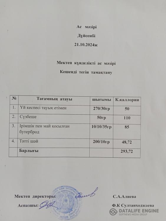 Ас мәзірі